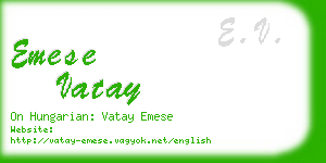 emese vatay business card